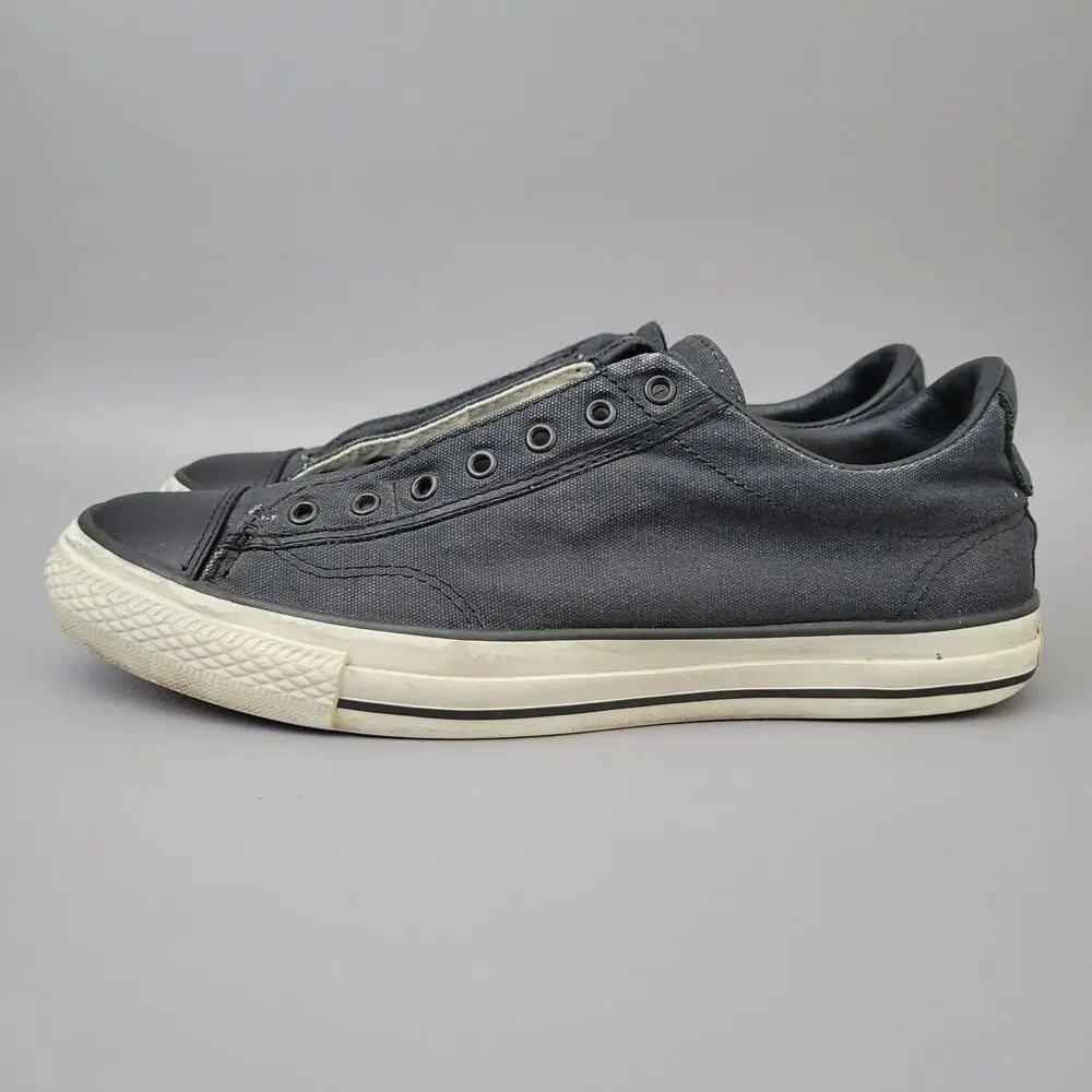 Converse x John Varvatos Chuck Taylor Laceless Slip-On Sneakers Men 9.5 Black - Picture 5 of 16